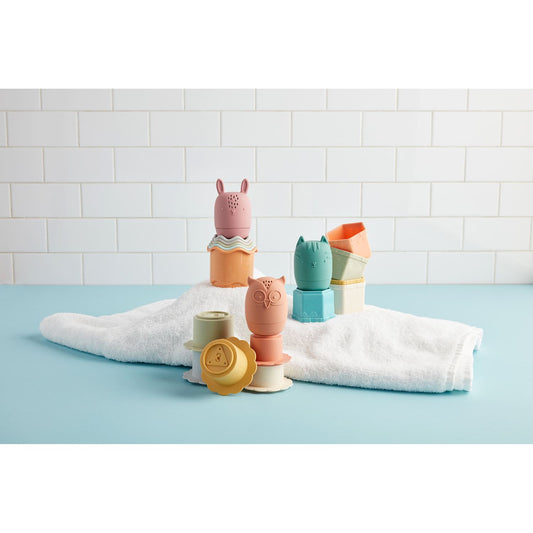 Bath Stacking Cup & Spritz Toy Set