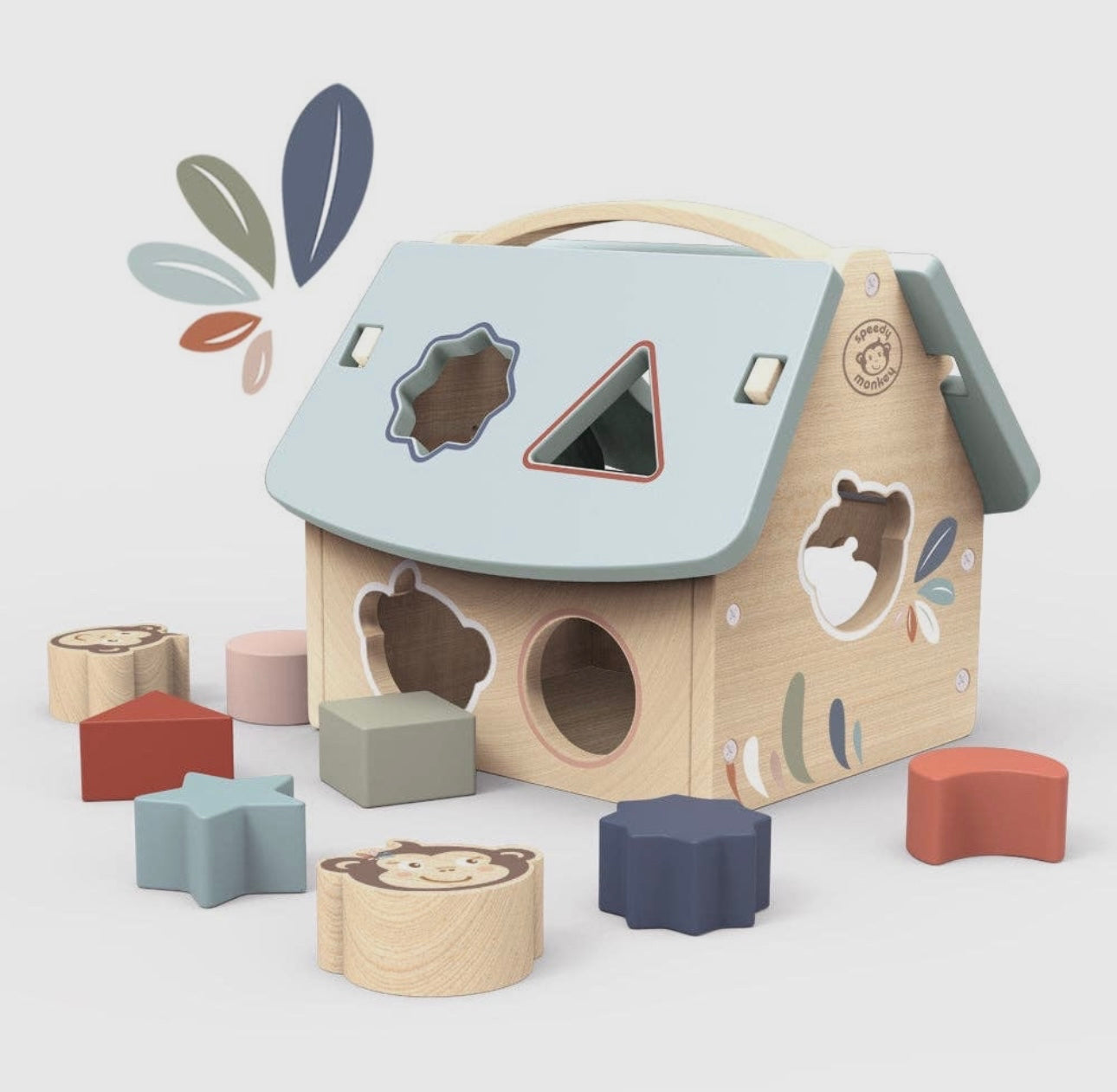 Wooden House Shape Sorter