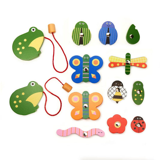 Magnetic Wooden Bug Game