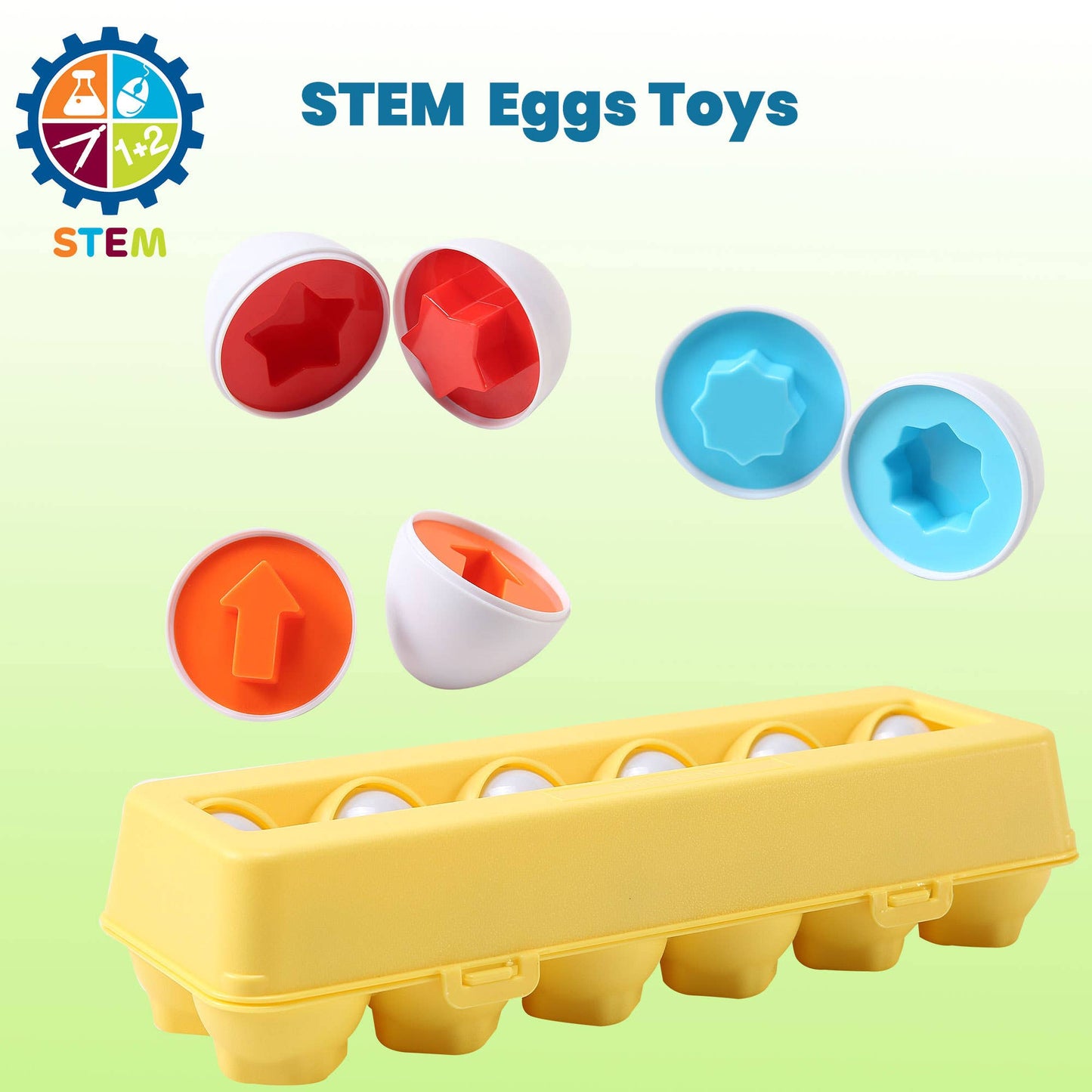 Match & Play- Shapes Eggs